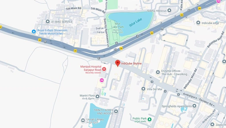 Location of Coworking Space in IndiQube Skyline, Sarjapur Road - Image 285920