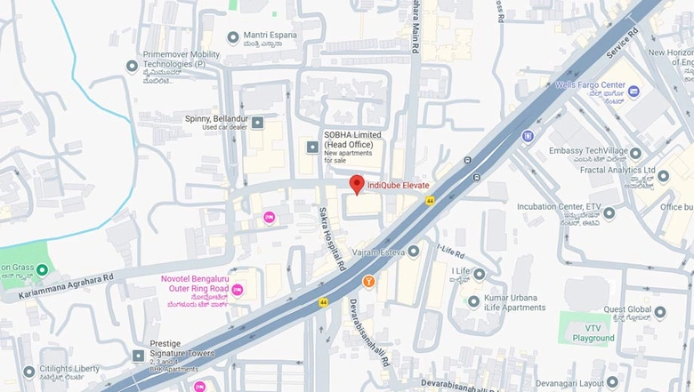 Location of Coworking Space in IndiQube Elevate, Bellandur - Image 284817