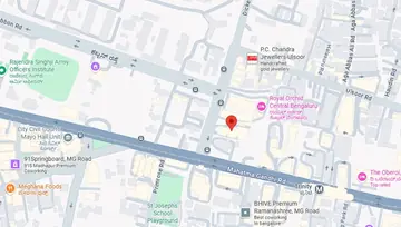 Location of Regus The Estate Building Co-Working space in MG Road, Bangalore - Image 283299