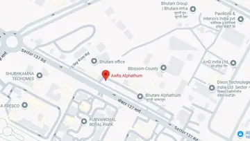 Location of Awfis Bhutani Alphathum Co-Working space in Sector 90, Noida - Image 286847