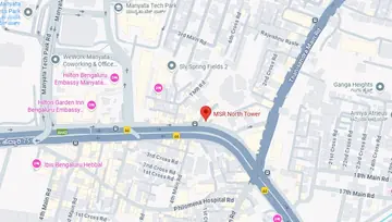 Location of Regus MSR North Tower Co-Working space in Nagavara, Bangalore - Image 283225
