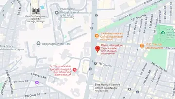 Location of Regus Tejas Arcade 527 Co-Working space in Rajajinagar, Bangalore - Image 283274
