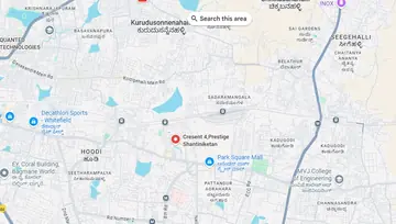 Location of Regus Crescent Tower 4 Co-Working space in Whitefield, Bangalore - Image 283177