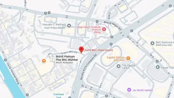 Location of Awfis Adani Inspire 2 BKC Co-Working space in BKC, Mumbai - Image 285393