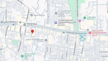 Location of Regus Gumidelli Towers Co-Working space in Begumpet, Hyderabad - Image 284046