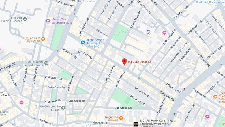 Location of Coworking Space in IndiQube Sunshine, Koramangala - Image 285384