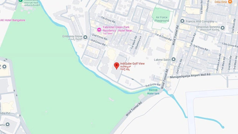Location of Coworking Space in IndiQube Golf View 2, Old Airport Road - Image 285459
