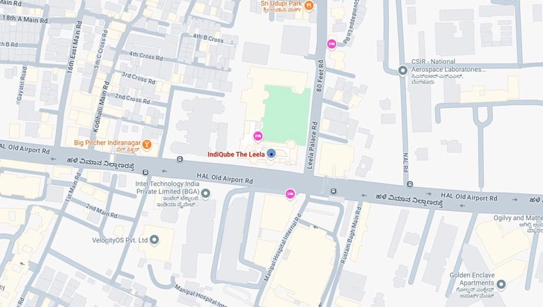 Location of Coworking Space in IndiQube The Leela, Old Airport Road - Image 285519