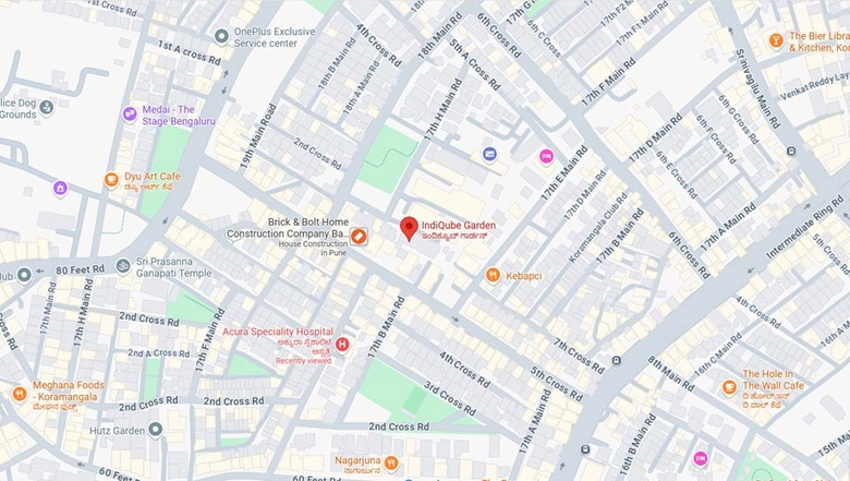 Location of Coworking Space in IndiQube Grape Garden 2, Koramangala - Image 285622