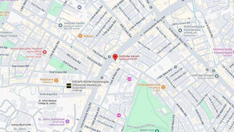 Location of Coworking Space in IndiQube Ascent, Koramangala - Image 285638