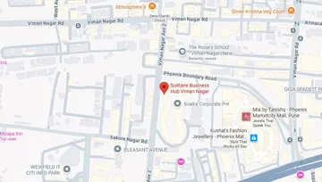 Location of Regus Solitaire Business Hub Co-Working space in Baner, Pune - Image 282648