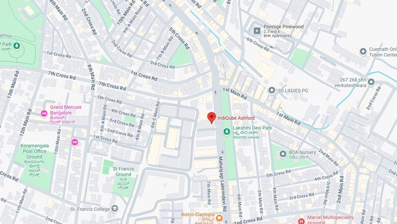 Location of Coworking Space in IndiQube Ashford, Koramangala - Image 285822