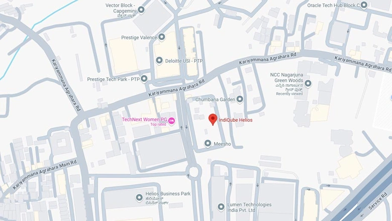 Location of Coworking Space in IndiQube Helios, Outer Ring Road - Image 285843