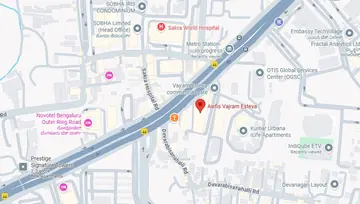 Location of Awfis Vajram Esteva Co-Working space in Bellandur, Bangalore - Image 286362