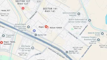 Location of Regus Tower Co-Working space in Sector 142, Noida - Image 284907