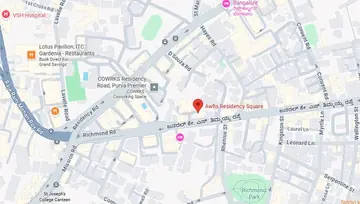 Location of Awfis Residency Square Co-Working space in Richmond Town, Bangalore - Image 286332