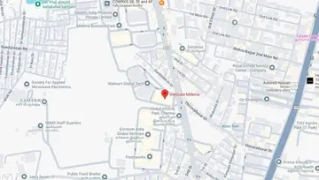 Location of IndiQube Millenia Co-Working space in Perungudi, Chennai - Image 283317