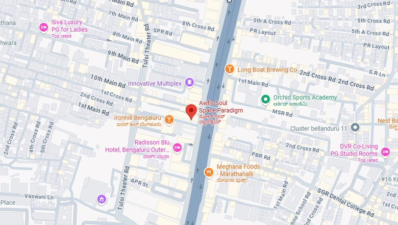 Location of Coworking Space in Awfis Soul Space Paradigm, Marathahalli - Image 286317
