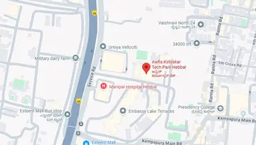 Location of Awfis Kirloskar Tech Park Hebbal Co-Working space in Hebbal, Bangalore - Image 286223