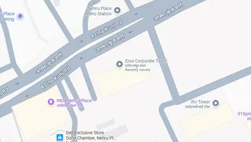 Location of Regus Eros Corporate Tower Co-Working space in Nehru Place, New Delhi - Image 284741