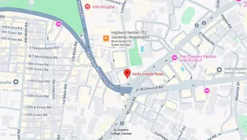 Location of Awfis Lavelle Road Co-Working space in Ashok Nagar, Bangalore - Image 286230