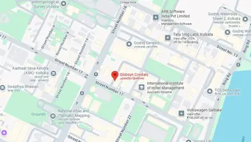 Location of Regus Globsyn Crystal Tower I Co-Working space in Salt Lake, Kolkata - Image 283329