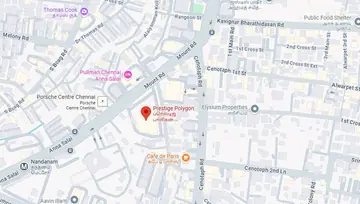 Location of Awfis Prestige Polygon Co-Working space in Teynampet, Chennai - Image 286915