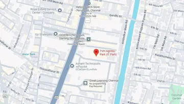 Location of Awfis TVH Agnitio Park Co-Working space in Perungudi, Chennai - Image 286991