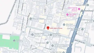 Location of Awfis Spero Primus Co-Working space in Guindy, Chennai - Image 286979