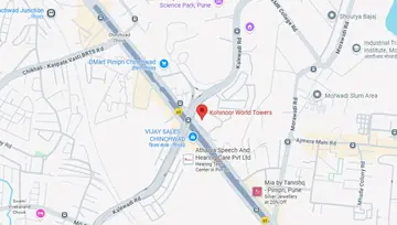 Location of Awfis Kohinoor World Towers Co-Working space in Pimpri Chinchwad, Pune - Image 285544