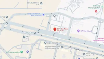 Location of Awfis Gift One Tower Co-Working space in Raysan, Gandhinagar - Image 286060