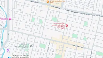 Location of Awfis Brilliant Sapphire Co-Working space in Vijay Nagar, Indore - Image 286068