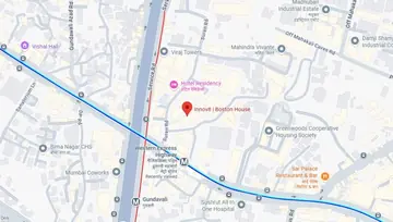 Location of Innov8 Boston House Co-Working space in Andheri East, Mumbai - Image 283094