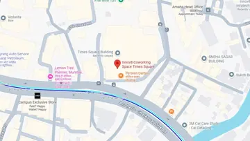 Location of Innov8 Times Square Co-Working space in Andheri East, Mumbai - Image 283100