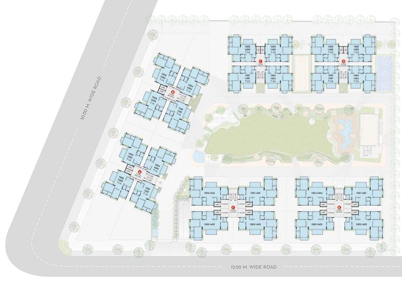 Master Plan of Aarsh Aquavista in Chharodi, Ahmedabad - Image 283312