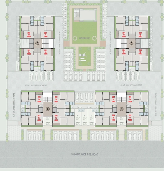Master Plan of Pal Swagatam Exotica in Hanspura, Ahmedabad - Image 283633
