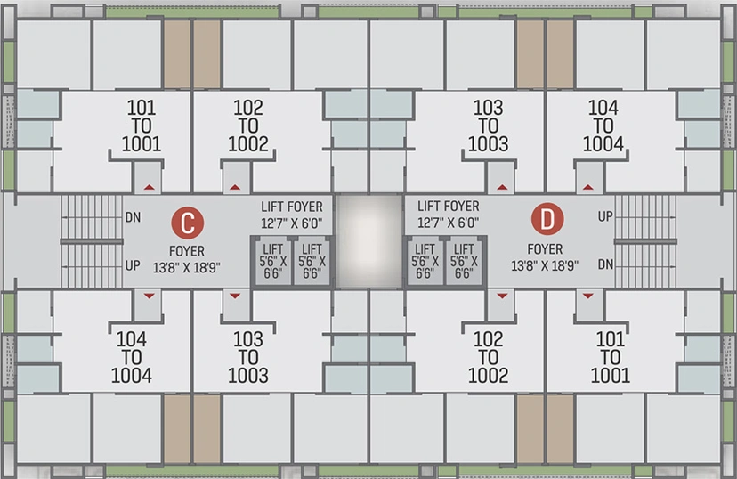 Floor Plan of Sahajanand Glory in Nava Naroda, Ahmedabad - Image 283689