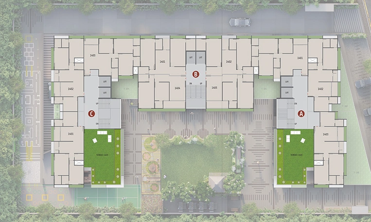 Master Plan of Satvam Viburnum in Shilaj, Ahmedabad - Image 284122