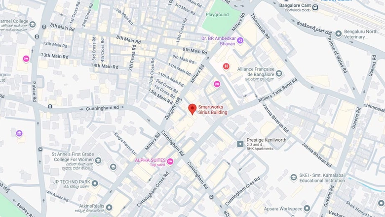 Location of Coworking Space in Smartworks Sirius Building, Vasanth Nagar - Image 286395