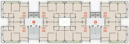 Floor Plan of Shyam Grace in Narolgam, Ahmedabad - Image 284182