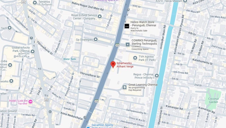 Location of Coworking Space in Smartworks Arihant Verge, Perungudi - Image 286460