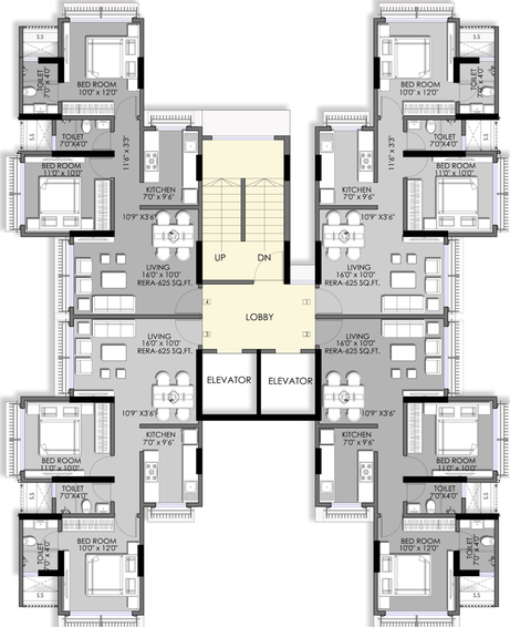Floor Plan of Pardis Shingadia in Chembur East, Mumbai - Image 284623