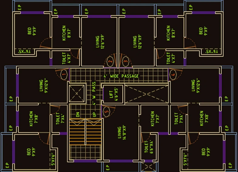 Floor Plan of Adinath Glory in Palghar, Palghar - Image 19849