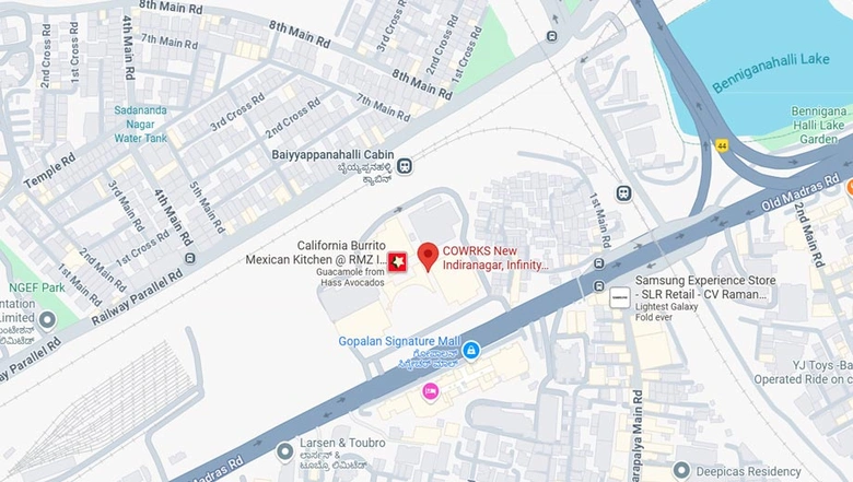 Location of Coworking Space in Cowrks New Indiranagar, Indiranagar - Image 286757