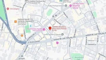 Location of Cowrks Residency Road Co-Working space in Ashok Nagar, Bangalore - Image 286764