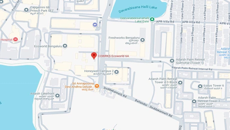 Location of Coworking Space in Cowrks Ecoworld 6A, Bellandur - Image 286774