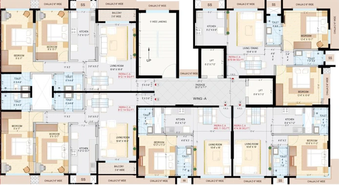 Floor Plan of Atharva Vaibhav in Chembur East, Mumbai - Image 285801