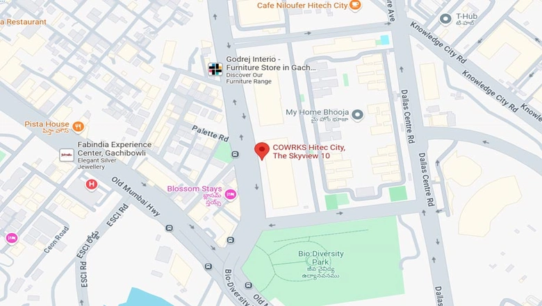 Location of Coworking Space in Cowrks Skyview, Hitech City - Image 286836