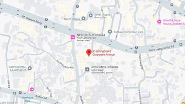 Location of 91Springboard Corporate Avenue Co-Working space in Andheri East, Mumbai - Image 287995