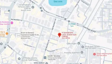 Location of 91Springboard Lotus Star Co-Working space in Andheri East, Mumbai - Image 288015